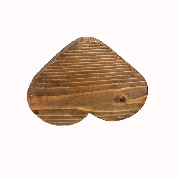 Christmas Mistletoe on Rustic Wooden Heart Peg Holder Holiday Peace Love Decor - Picture 8 of 16